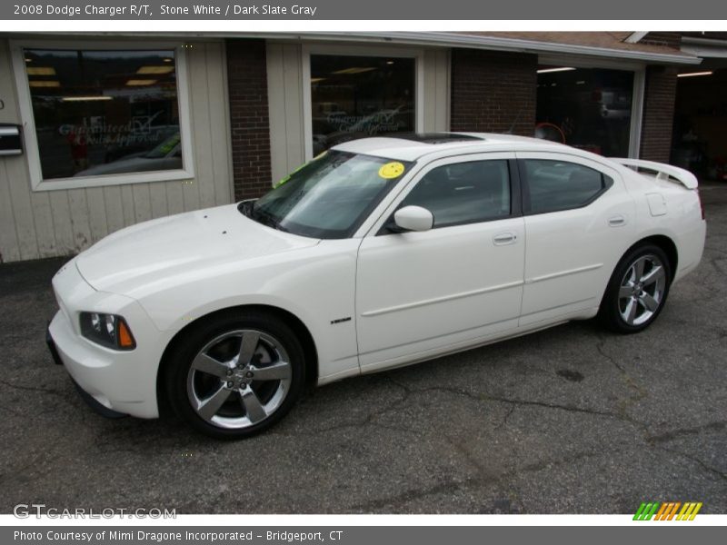 Stone White / Dark Slate Gray 2008 Dodge Charger R/T