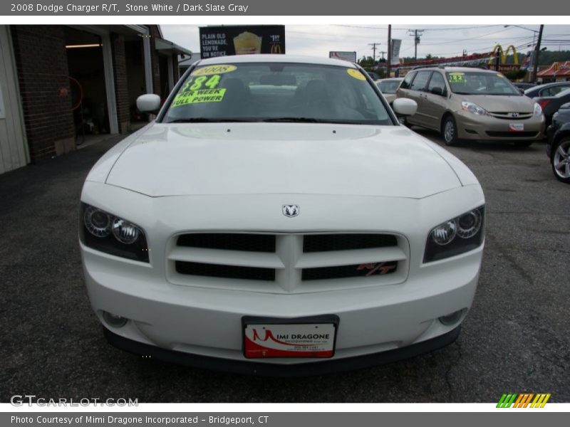 Stone White / Dark Slate Gray 2008 Dodge Charger R/T