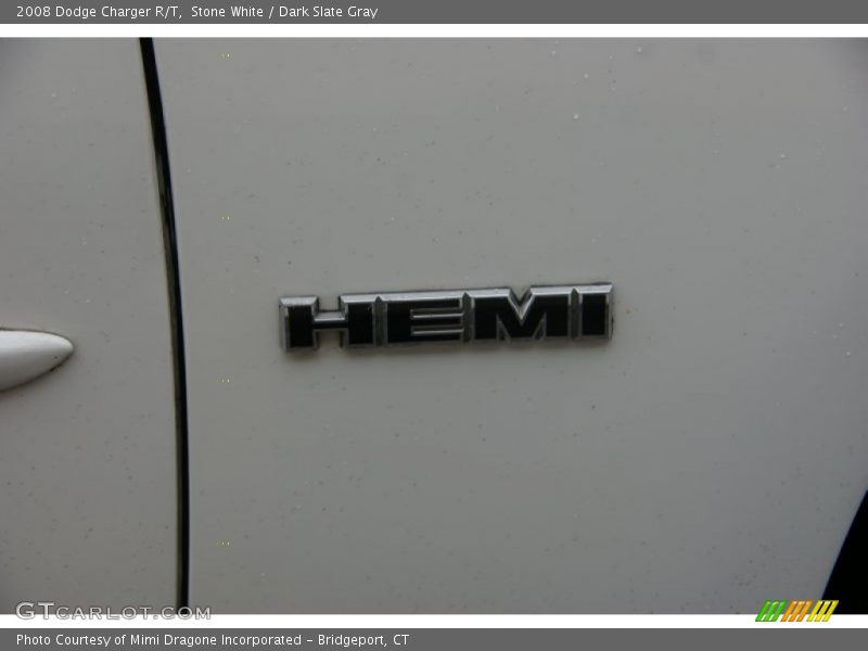 Stone White / Dark Slate Gray 2008 Dodge Charger R/T