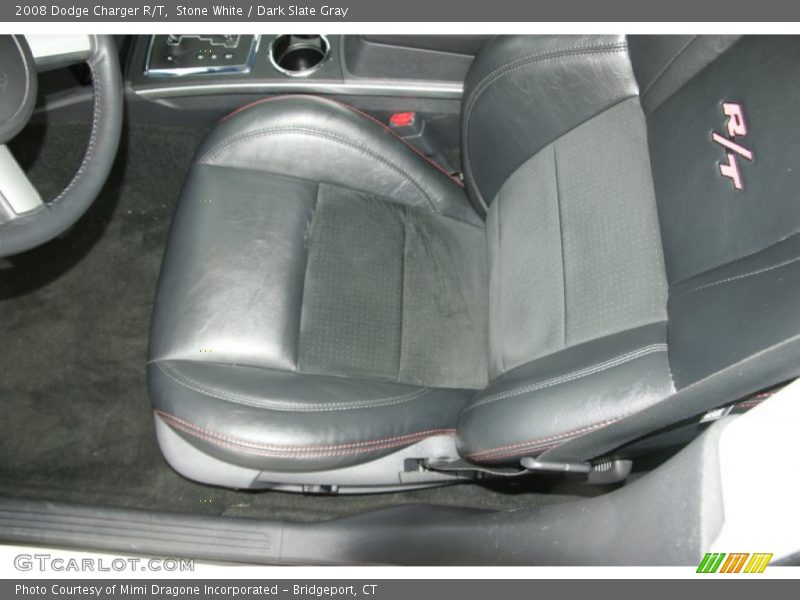 Stone White / Dark Slate Gray 2008 Dodge Charger R/T