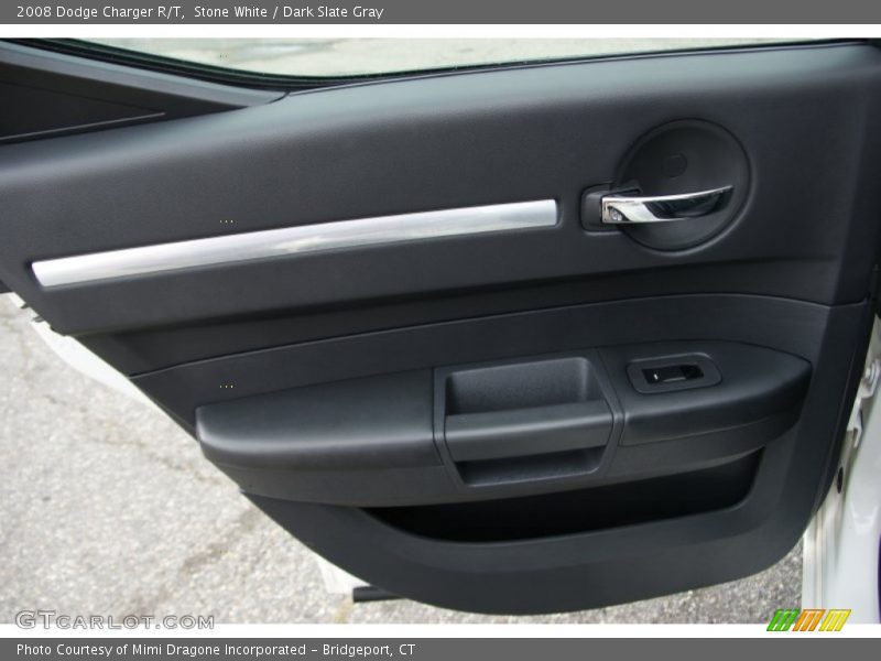 Stone White / Dark Slate Gray 2008 Dodge Charger R/T