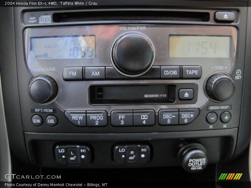 Controls of 2004 Pilot EX-L 4WD