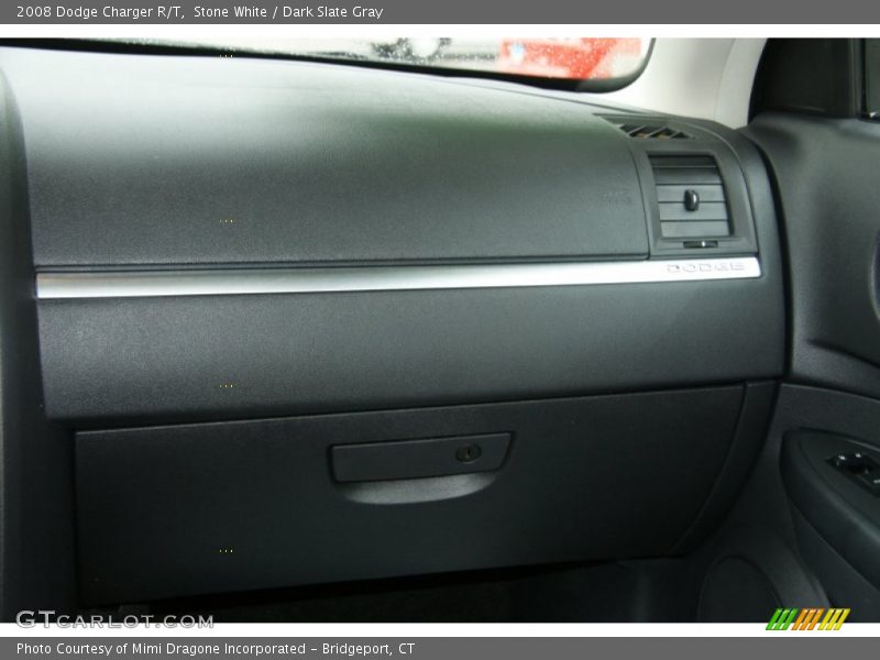 Stone White / Dark Slate Gray 2008 Dodge Charger R/T