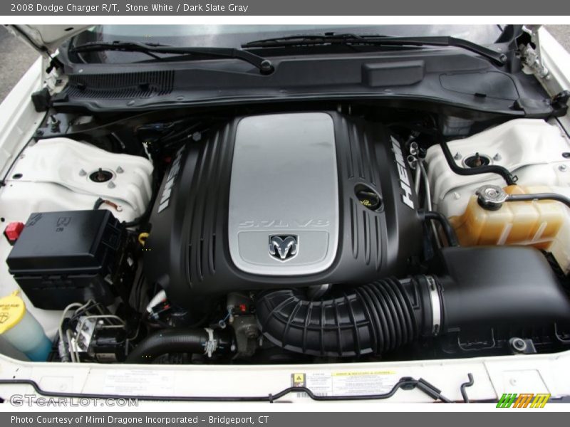 Stone White / Dark Slate Gray 2008 Dodge Charger R/T