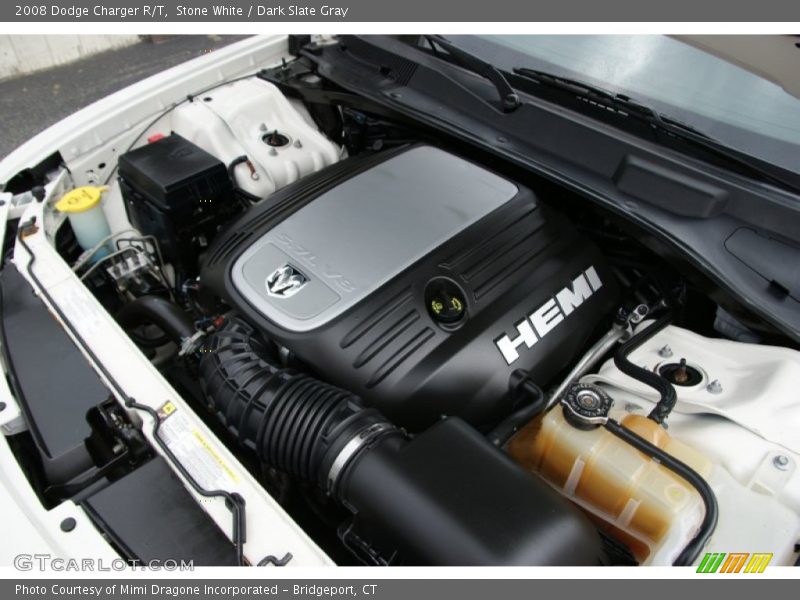 Stone White / Dark Slate Gray 2008 Dodge Charger R/T