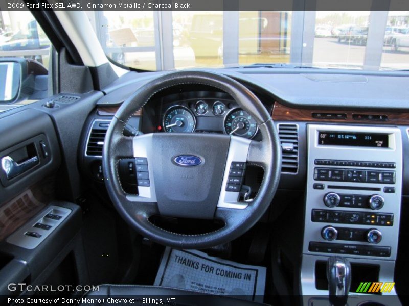 Cinnamon Metallic / Charcoal Black 2009 Ford Flex SEL AWD