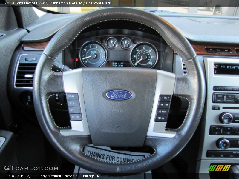 Cinnamon Metallic / Charcoal Black 2009 Ford Flex SEL AWD