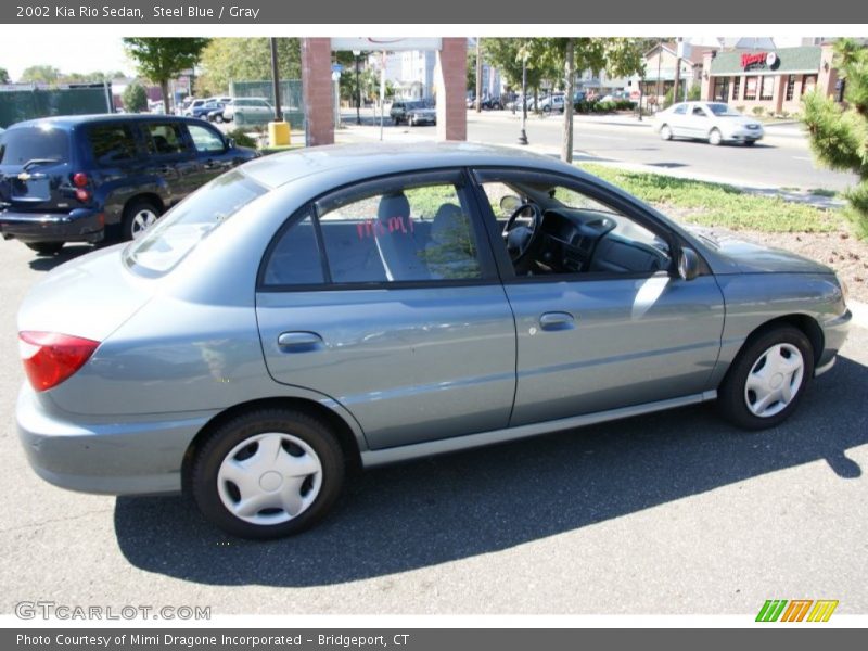 Steel Blue / Gray 2002 Kia Rio Sedan
