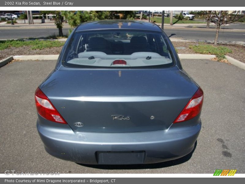 Steel Blue / Gray 2002 Kia Rio Sedan