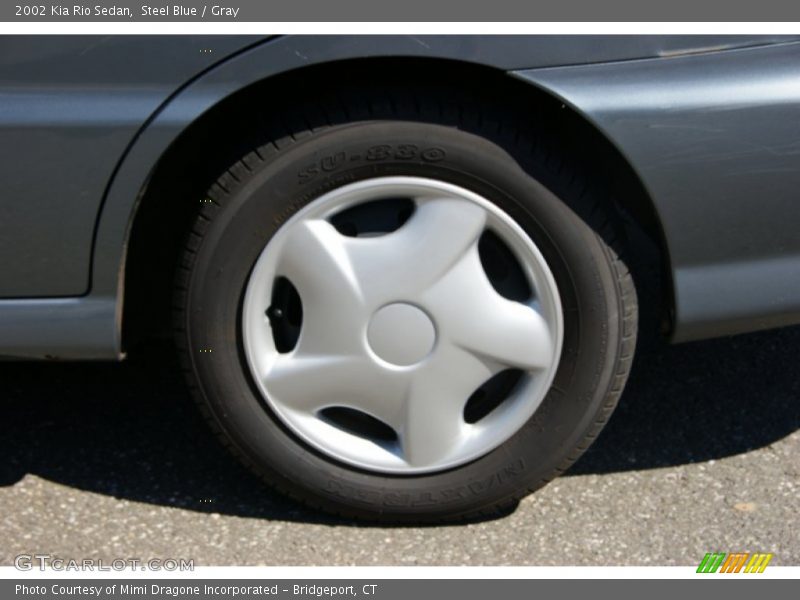 Steel Blue / Gray 2002 Kia Rio Sedan