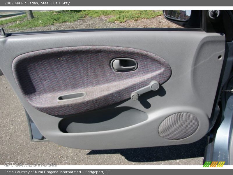 Steel Blue / Gray 2002 Kia Rio Sedan