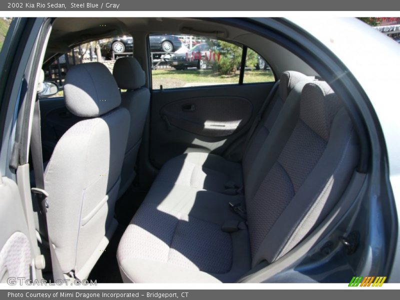 Steel Blue / Gray 2002 Kia Rio Sedan