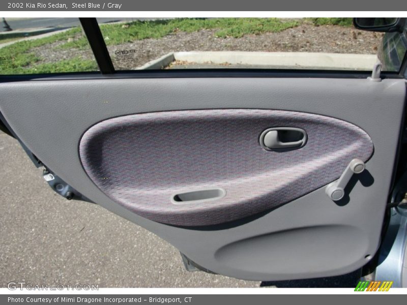 Steel Blue / Gray 2002 Kia Rio Sedan