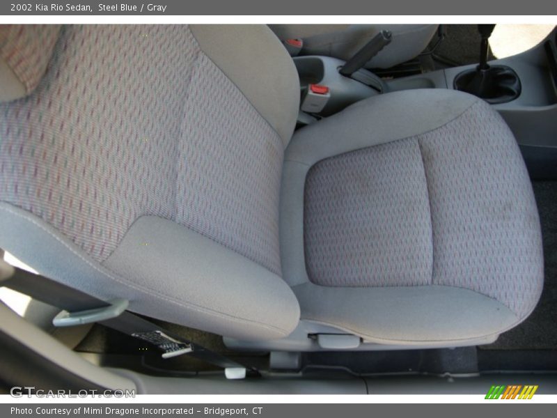 Steel Blue / Gray 2002 Kia Rio Sedan