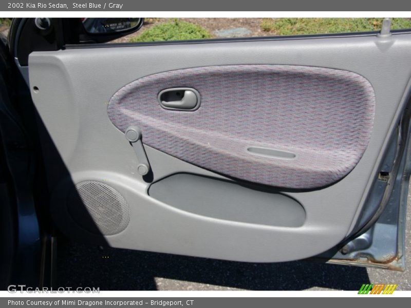 Steel Blue / Gray 2002 Kia Rio Sedan