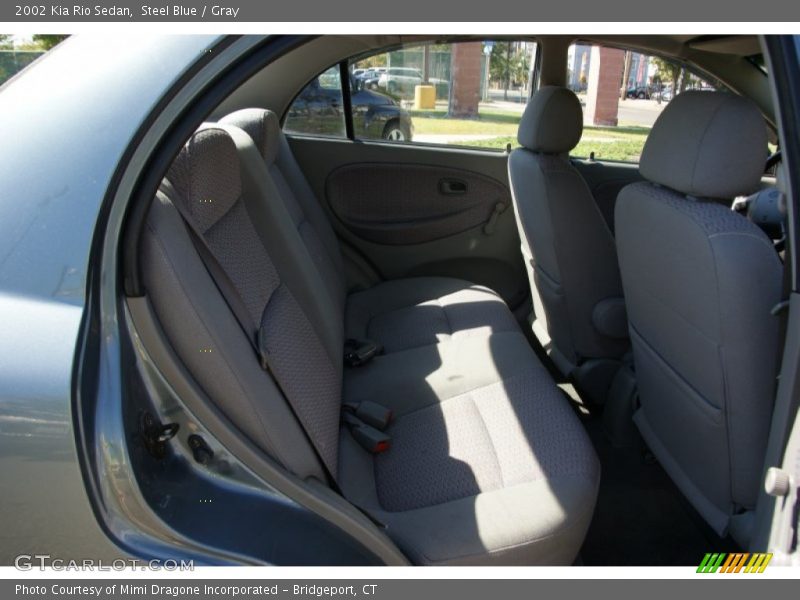 Steel Blue / Gray 2002 Kia Rio Sedan