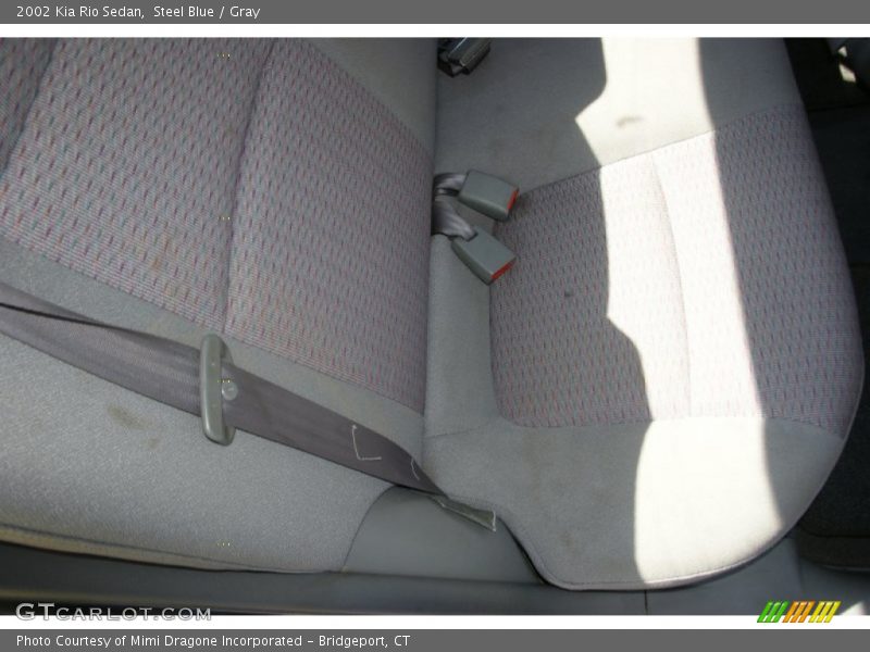 Steel Blue / Gray 2002 Kia Rio Sedan