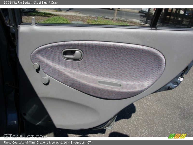 Steel Blue / Gray 2002 Kia Rio Sedan