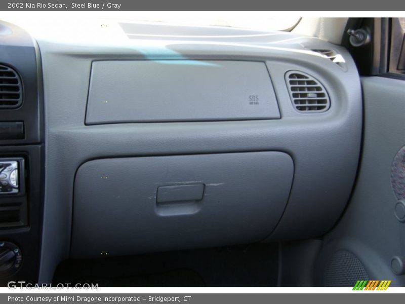 Steel Blue / Gray 2002 Kia Rio Sedan