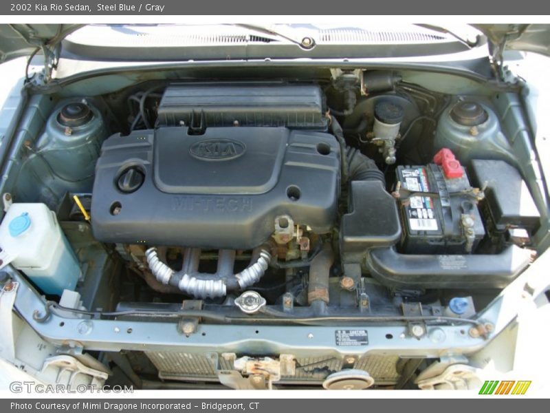 Steel Blue / Gray 2002 Kia Rio Sedan