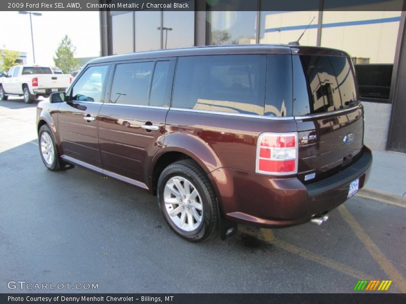Cinnamon Metallic / Charcoal Black 2009 Ford Flex SEL AWD