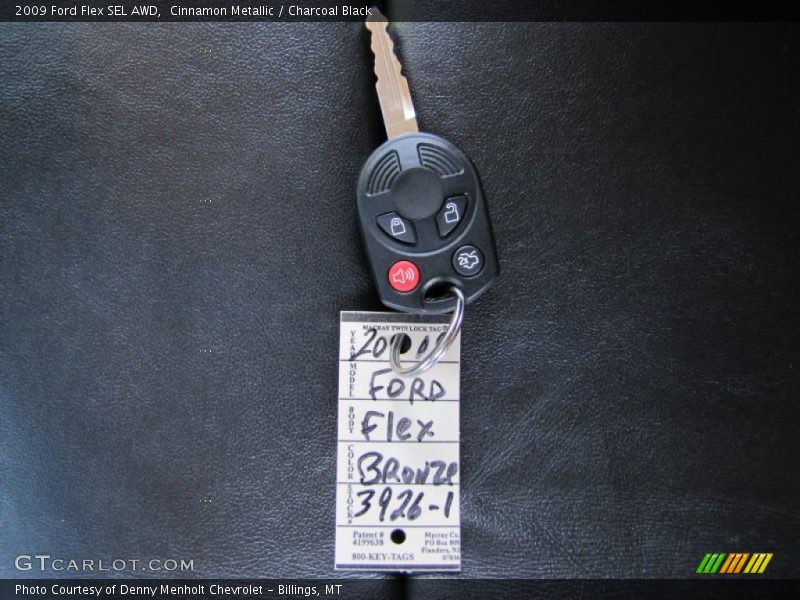 Cinnamon Metallic / Charcoal Black 2009 Ford Flex SEL AWD