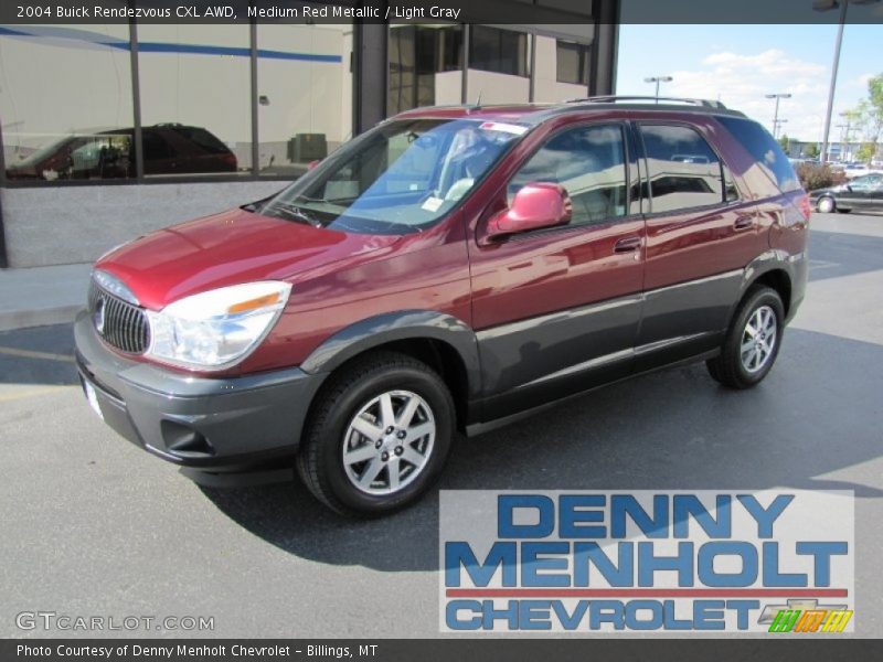 Medium Red Metallic / Light Gray 2004 Buick Rendezvous CXL AWD