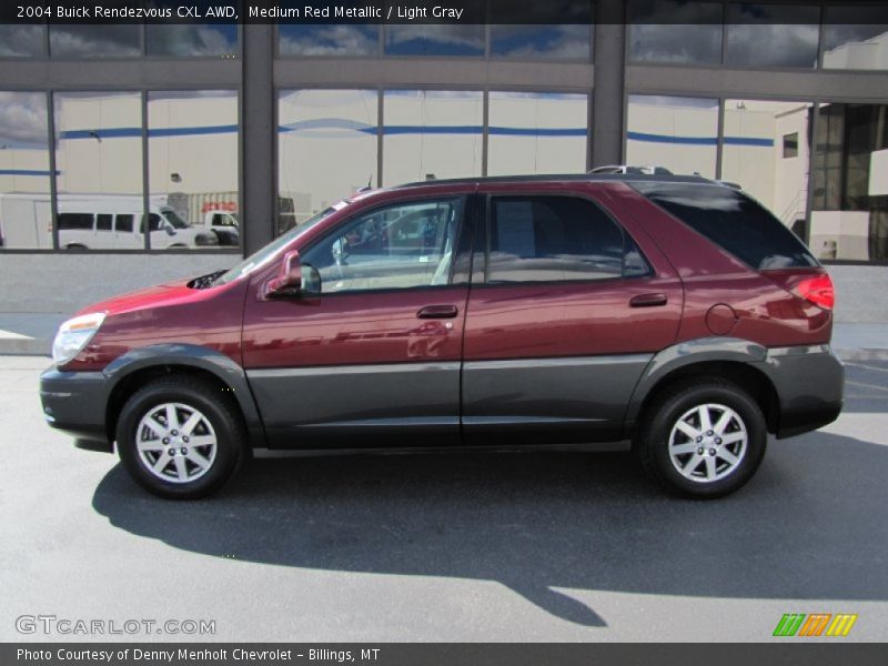 Medium Red Metallic / Light Gray 2004 Buick Rendezvous CXL AWD