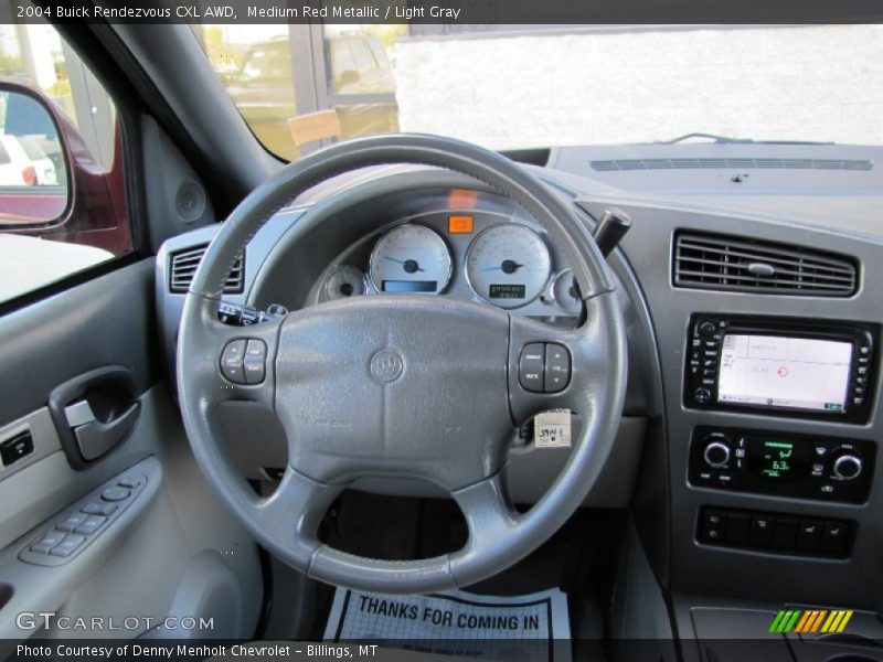 Medium Red Metallic / Light Gray 2004 Buick Rendezvous CXL AWD