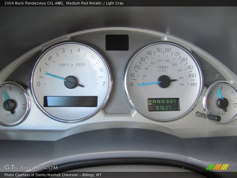Medium Red Metallic / Light Gray 2004 Buick Rendezvous CXL AWD