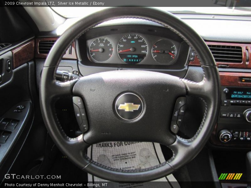 Silver Ice Metallic / Ebony 2009 Chevrolet Impala LTZ