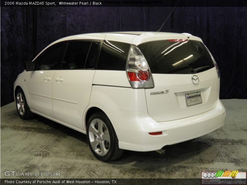 Whitewater Pearl / Black 2006 Mazda MAZDA5 Sport