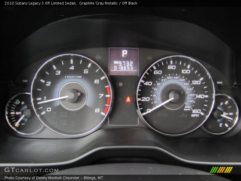  2010 Legacy 3.6R Limited Sedan 3.6R Limited Sedan Gauges