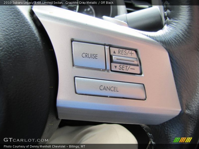 Controls of 2010 Legacy 3.6R Limited Sedan