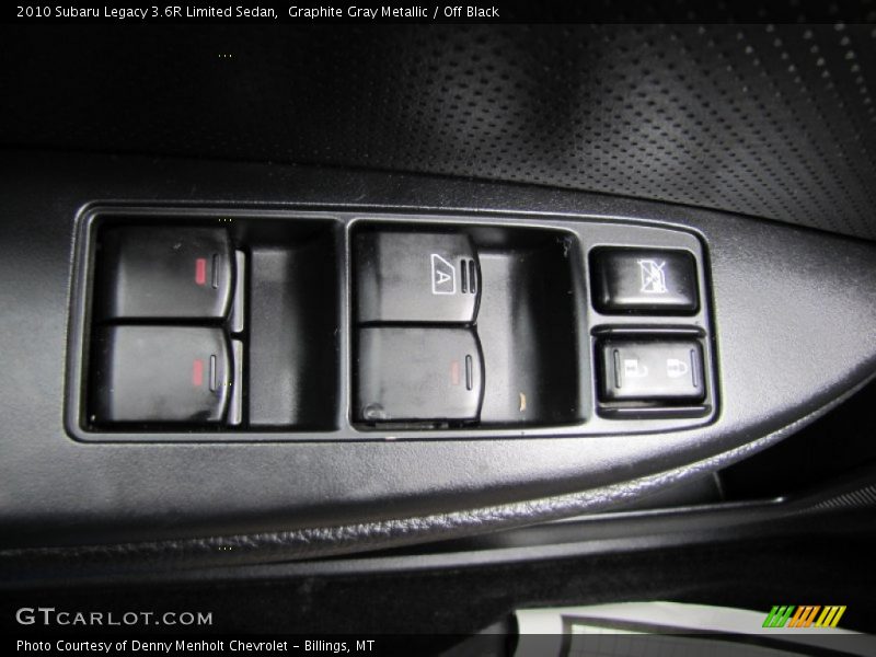 Graphite Gray Metallic / Off Black 2010 Subaru Legacy 3.6R Limited Sedan