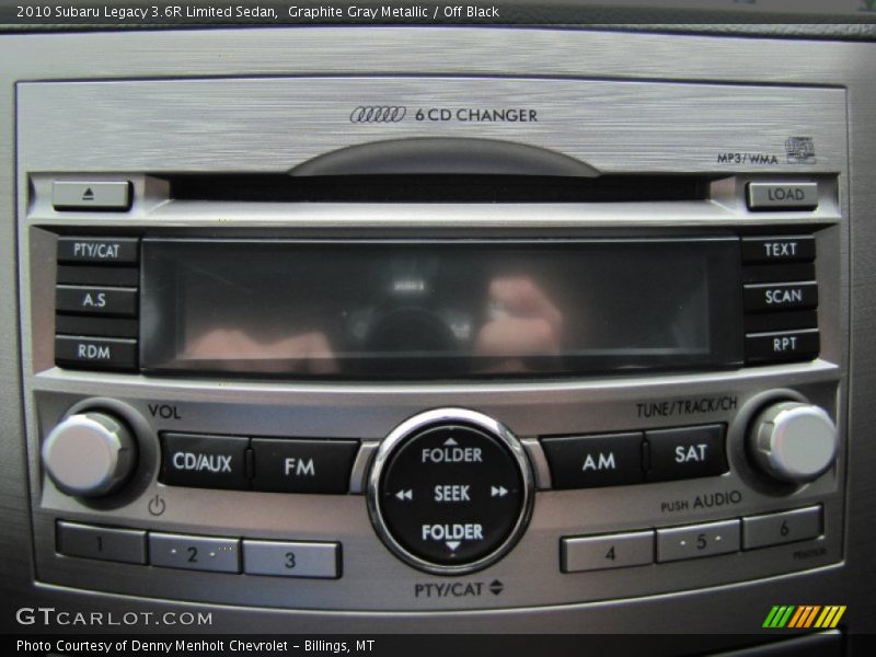Audio System of 2010 Legacy 3.6R Limited Sedan