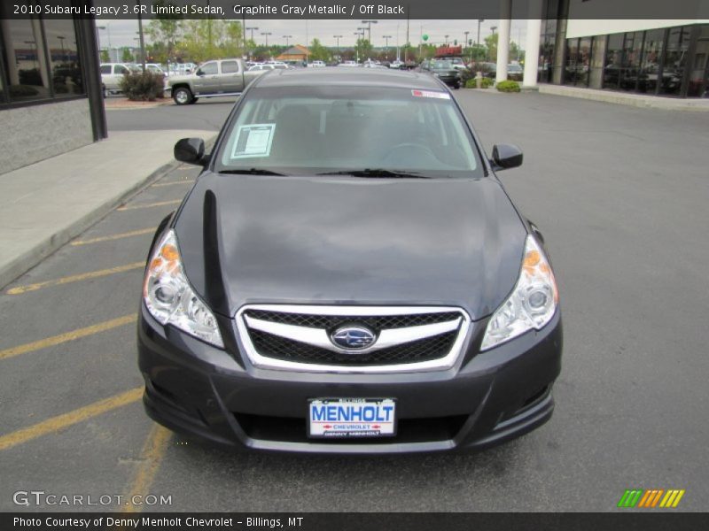 Graphite Gray Metallic / Off Black 2010 Subaru Legacy 3.6R Limited Sedan