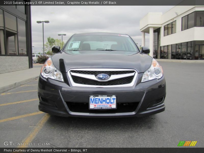 Graphite Gray Metallic / Off Black 2010 Subaru Legacy 3.6R Limited Sedan