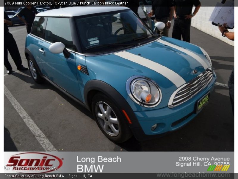 Oxygen Blue / Punch Carbon Black Leather 2009 Mini Cooper Hardtop