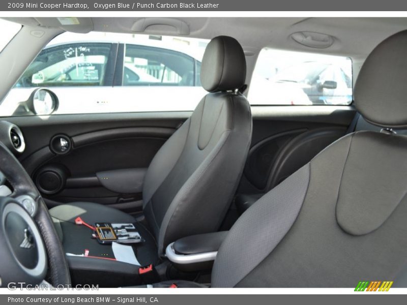 Oxygen Blue / Punch Carbon Black Leather 2009 Mini Cooper Hardtop