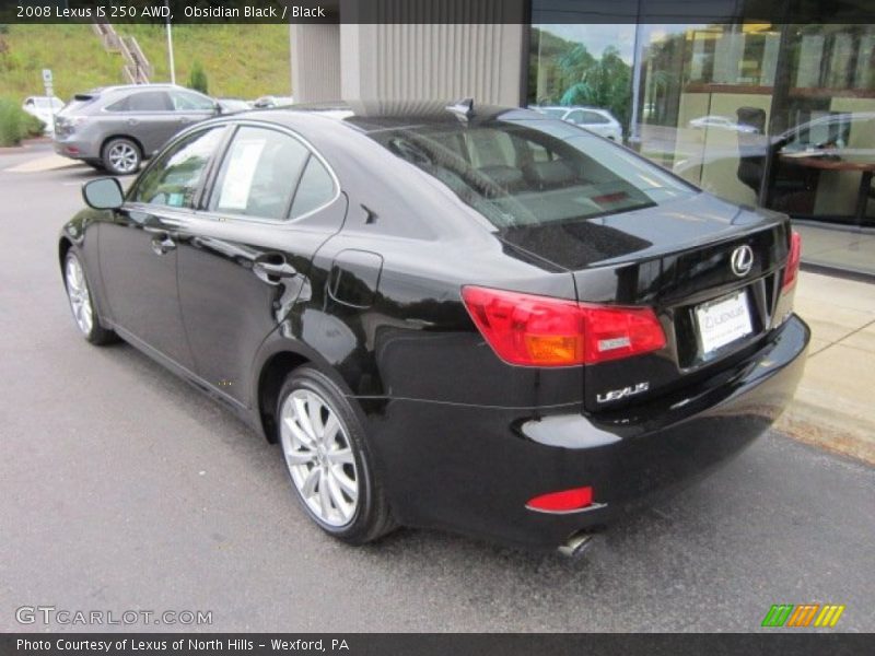 Obsidian Black / Black 2008 Lexus IS 250 AWD