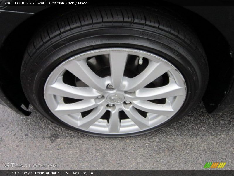 Obsidian Black / Black 2008 Lexus IS 250 AWD