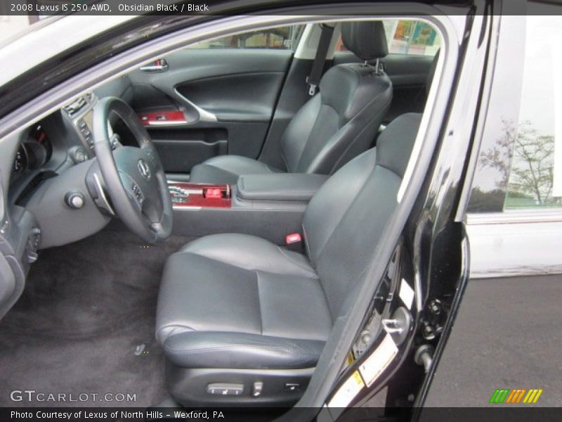 Obsidian Black / Black 2008 Lexus IS 250 AWD