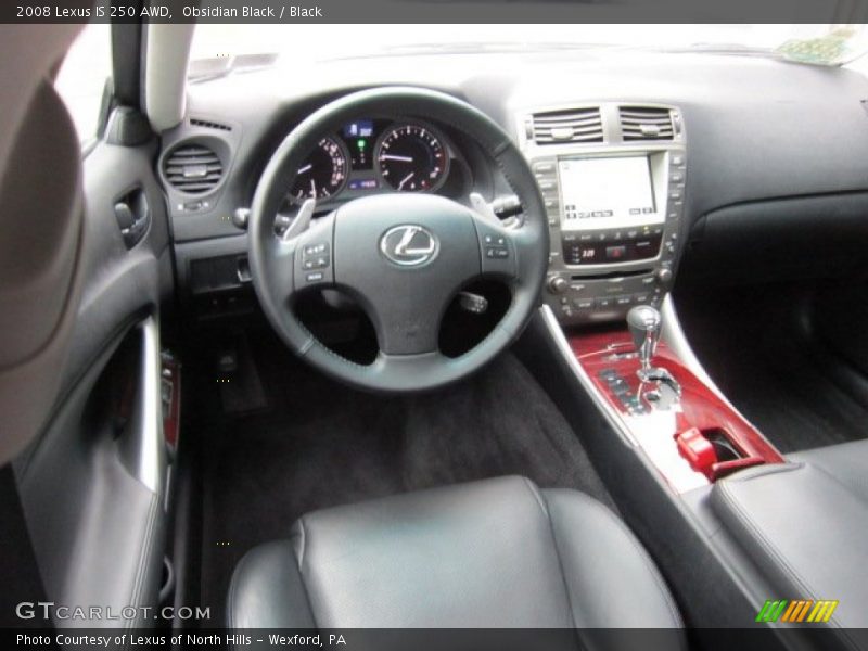 Obsidian Black / Black 2008 Lexus IS 250 AWD