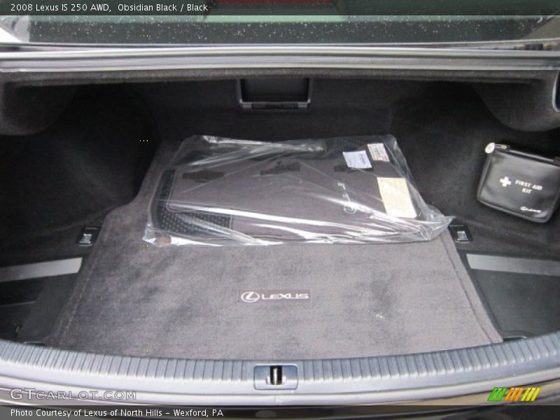 Obsidian Black / Black 2008 Lexus IS 250 AWD