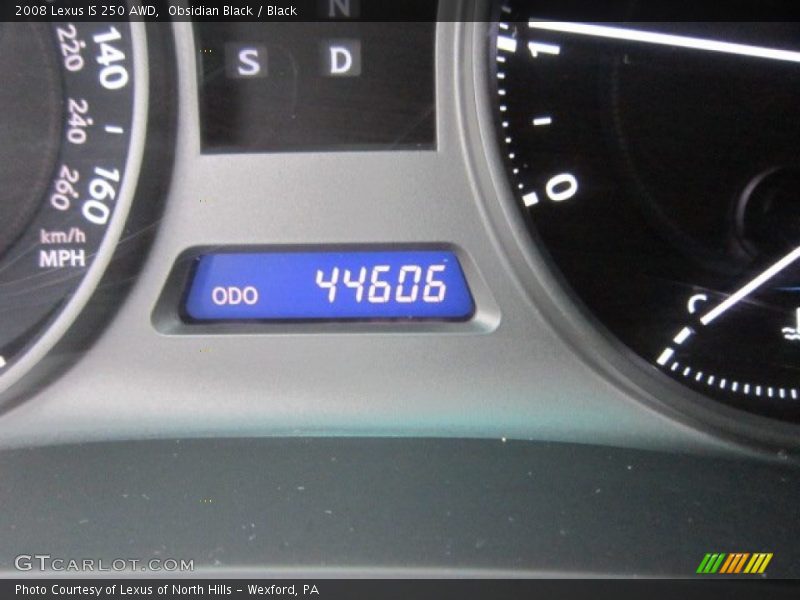 Obsidian Black / Black 2008 Lexus IS 250 AWD