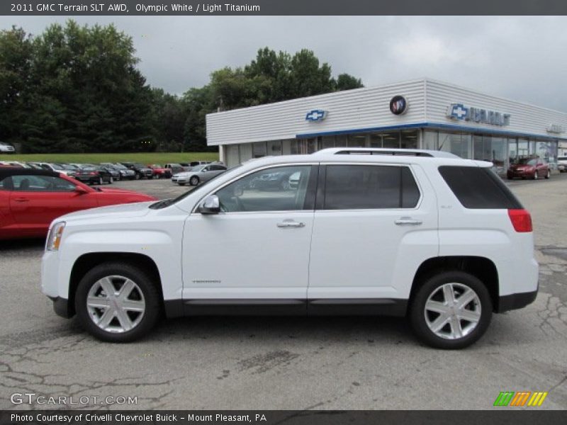 Olympic White / Light Titanium 2011 GMC Terrain SLT AWD