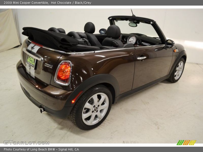Hot Chocolate / Black/Grey 2009 Mini Cooper Convertible
