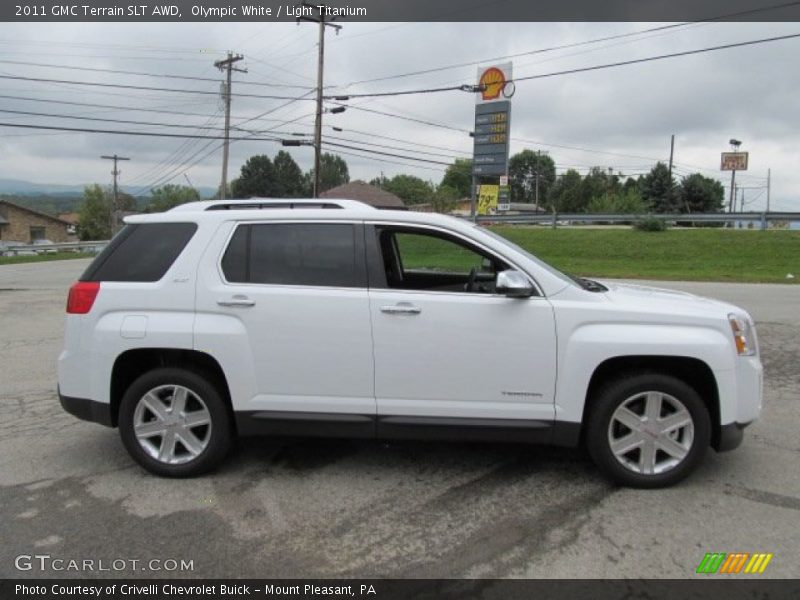 Olympic White / Light Titanium 2011 GMC Terrain SLT AWD