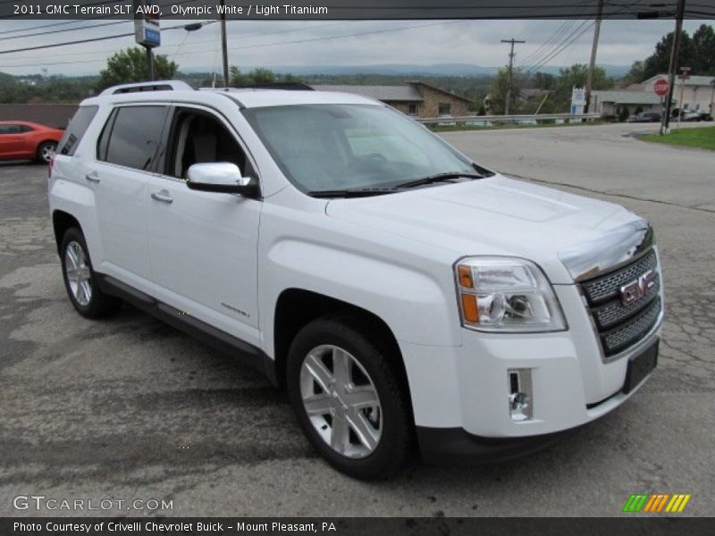 Olympic White / Light Titanium 2011 GMC Terrain SLT AWD